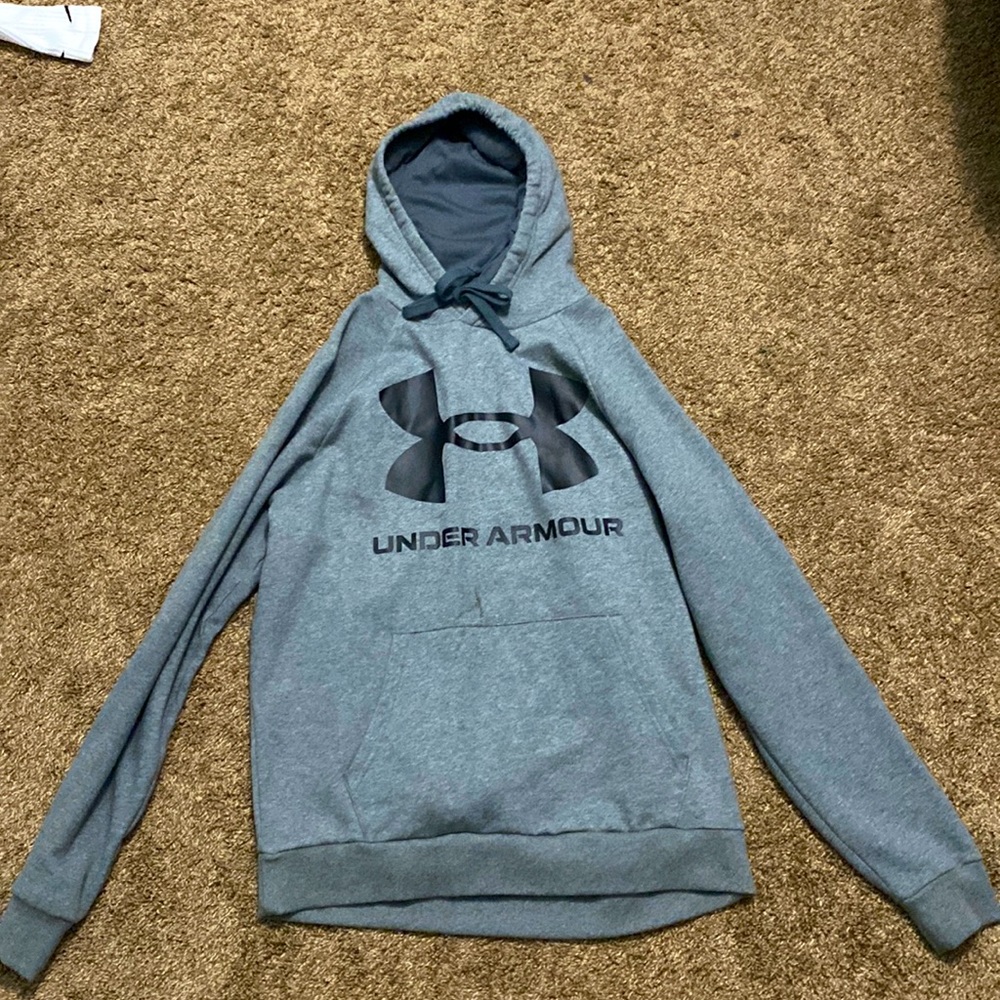 Grey under armor hoodie